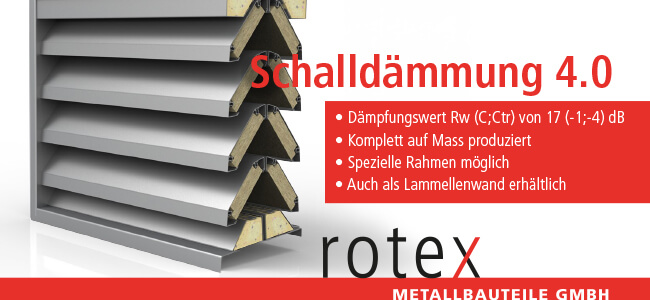 Schalldämmende Lüftungsgitter