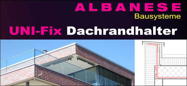 Albanese Baumaterialien Dachrandhalter UNI-Fix